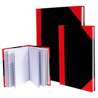 紅黑面硬皮簿(4“x6
