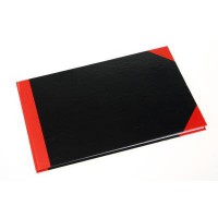 紅黑面硬皮簿(13“x8