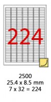Smart Label 2500 多用途打印標籤 A4 (25.4 X 8.5mm)