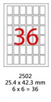 Smart Label 2502 多用途打印標籤 A4 (25.4 X 42.3mm)