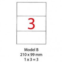 Smart Label Model B 多用途打印標籤 A4 (210 x 99mm)