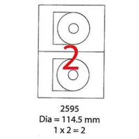 Smart Label 2595 多用途打印標籤 A4 (Dia=114.5mm)