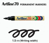 Artline EK-70 箱頭筆(黑色/圓頭)