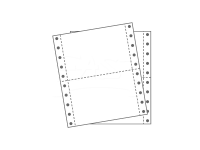 2層空白電腦紙 9.5吋 x5.5吋 (1900張)W/W