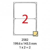 Smart Label 2582 多用途打印標籤 A4 (199.6 X 143.5mm)