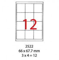 Smart Label 2522 多用途打印標籤 A4 (66 X 67.7mm)